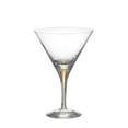 thumbnail image 2 of Orrefors Intermezzo Gold Crystal Martini Glass (Set of Two), 2 of 6