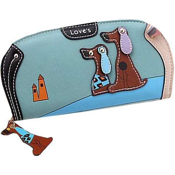 Bolsa de herramientas Cartera de Piel sintética YONGSHENG con cremallera para perro azul