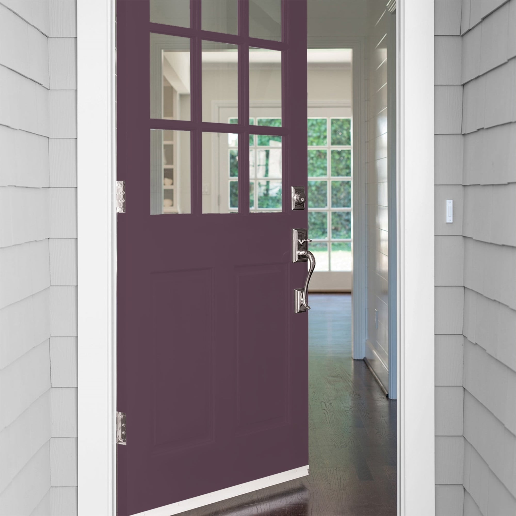 Glidden HEP Purple Basil / Purple Satin Exterior Paint with Primer, 1 Gallon