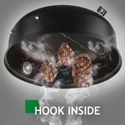 Seizeen 16 Smoker Outdoor 3-in-1 Charcoal Grill, Portable BBQ Grill Fire Pit Combo Double-layer Design