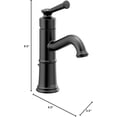 thumbnail image 2 of Moen 6402BL Belfield Matte Black One-Handle Bathroom Sink Faucet with Drain Assembly and Optional Deckplate, 2 of 7