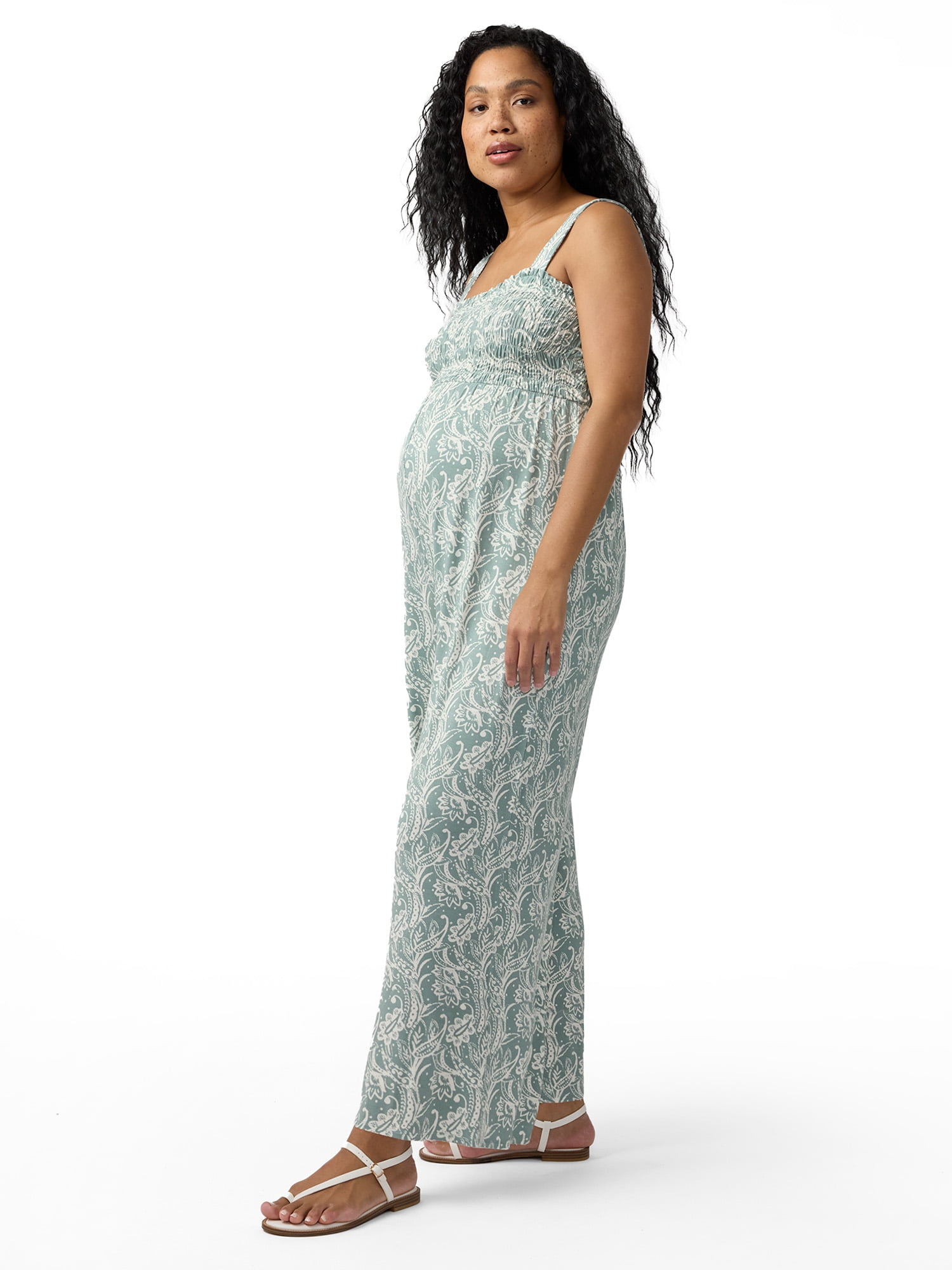 Ingrid & Isabel For Every Belly Maternity Smocked Jumpsuit, Size S-XXL