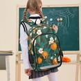 thumbnail image 7 of FORMRS Unisex School Backpack 17" Student Travel Bag with Laptop Compartment, Orange Leaves, 7 of 7