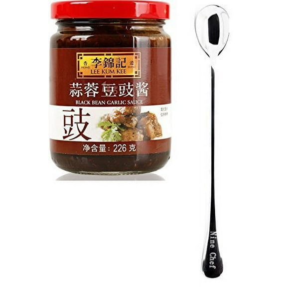 NineChef Bundle - Lee Kum Kee Sauce (Black Bean Garlic Sauce (?????) 6 Bottle)   1 NineChef Brand ChopStick