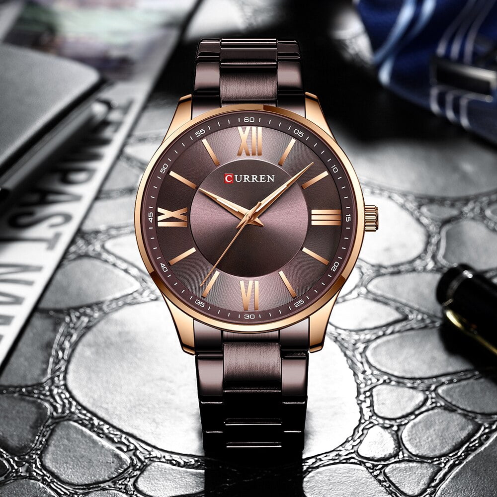 CURREN NEW 2020 Classic Fashion Quartz Mens Watches with Stainless Steel Business Wristwatch Relogio Masculino