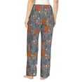 thumbnail image 3 of Uemuo Floral Squirrel Pattern Women's Wide Leg Palazzo Lounge Pants with Pockets Light Weight Loose Comfy Casual Pajama Pants-Medium, 3 of 9