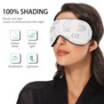 thumbnail image 5 of Sleep Mask Blackout Adjustable Eye Sleeping Mask Blindfold for Sleeping Travel Office Blue Rainbow Printed, 5 of 7