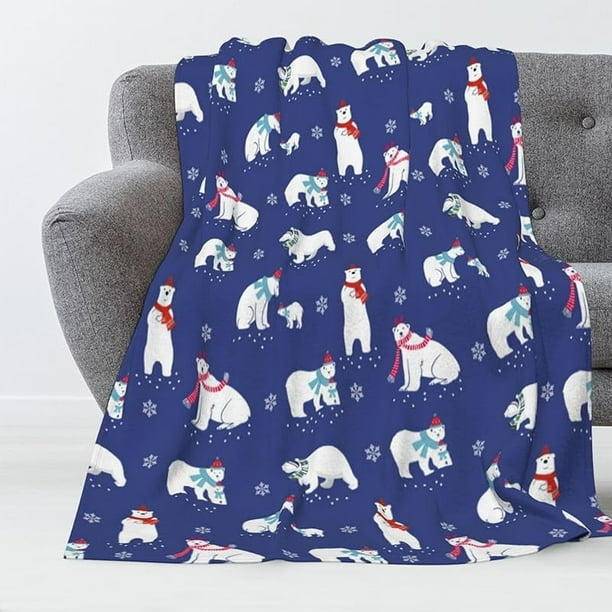 Manta navideña de felpa de lujo con diseño de copos de nieve, gnomo, Papá Noel, árbol de Navidad, manta navideña para sofá, mantas ligeras, suaves y cálidas para sofá, cama, sala de estar en otoño e