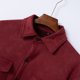 thumbnail image 5 of Blusa y camisa de manga larga con cuello vuelto para hombre, de gamuza, con solapa, botones y bolsillo, informal, de manga larga, sin capucha, para hombre, 5 of 8