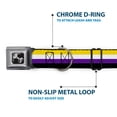 thumbnail image 5 of Buckle-Down Pet Collar, Dog Collar Metal Seatbelt Buckle, Flag Non Binary Stripe, 20 to 31 Inches 1.5 Inch Wide, 5 of 8
