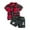 Z1 Red, variant on Toddler Boys Outfits Baby Girls Spring Summer Plaid Cotton Short Sleeve Shirt Jeans Shorts Clothing Sets,2-Piece,Size 18 Months-24 Months
