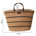 thumbnail image 2 of Bolsos de paja para mujer, bolso de paja para verano, bolso de playa, bolso de playa tejido de paja, bolso de mano de paja, bolso de paja, 2 of 6