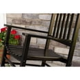 thumbnail image 6 of Jack Post Knollwood Mission Style Hardwood Porch Rocker Chair, Black, 6 of 8