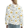 thumbnail image 7 of Lsque Submarine Ship Pattern Casual Women's Hoodie,Hooded Sweatshirt with Kangaroo Pocket,Pullover Hoodie with Eye-catching Drawstrings-XX-Large, 7 of 7