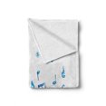 thumbnail image 2 of Guitar Soft Flannel Fleece Blanket, Watercolor Musical Instrument with Notes Sheet Elements Brush Stroke Effect, Cozy Plush for Indoor and Outdoor Use, 50" x 60", Magenta Blue White, by Ambesonne, 2 of 6