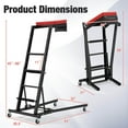 thumbnail image 2 of Costway Foldable Topside Automotive Engine Creeper with 45"-66" Adjustable Height, 2 of 9