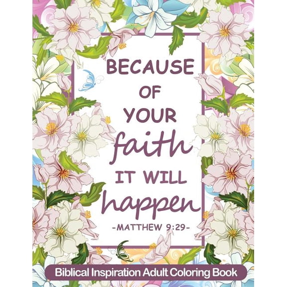 Biblical Inspiration Adult Coloring Book : Christian Coloring Book
