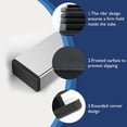 thumbnail image 4 of 4 Pack 1"x 2" Rectangular Tube End Cap Plastic Plugs, Rectangular Tubing Plug Inserts for Metal Tubing, Fences,Glide Protection from Chair Legs and Furniture,Durable Plastic Hole Plugs, Black Black, 4 of 8