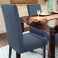 thumbnail image 2 of PiccoCasa Dinning Room Hotel Stretch Chair Cover Removable Slipcover Steel Blue, 2 of 8