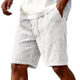 thumbnail image 5 of Yifymode Men's Corduroy Casual Shorts Elastic Waist Loose Fit Vintage Style Summer Beach Shorts with Pockets, 5 of 10