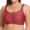 thumbnail image 2 of Non Wired Bra Women‘s Padded Full Cup Bra Without Underwire With Padding Seamless Bustier Bralette Breathable Soft, 2 of 5
