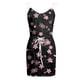 thumbnail image 4 of Mini vestido con cinturón de tirantes con estampado floral sin mangas sexy informal a la moda para mujer Pompotops  ghjkhdj1496, 4 of 5