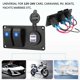 thumbnail image 4 of 2 Gang 12-24V Blue LED Rocker Switch Panel with 3.1A Dual USB Port for Car RV Marine Boat, 4 of 4