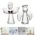 thumbnail image 4 of 2 figuras de ángel de cristal, modelo de ángel de bolsillo, pequeño ángel decorativo, adorno de cristal., 4 of 7