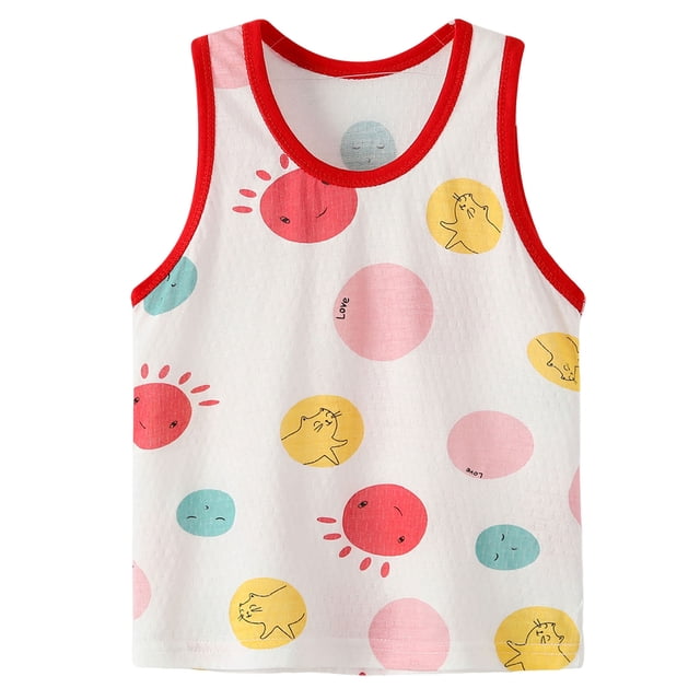 Zshosam Débardeurs pour Garçons Garçons Chandail de Compression Évacuant l'Humidité Sans Manches Taille 2T 3T,(Rouge Melon D\'eau 2-3 Ans)