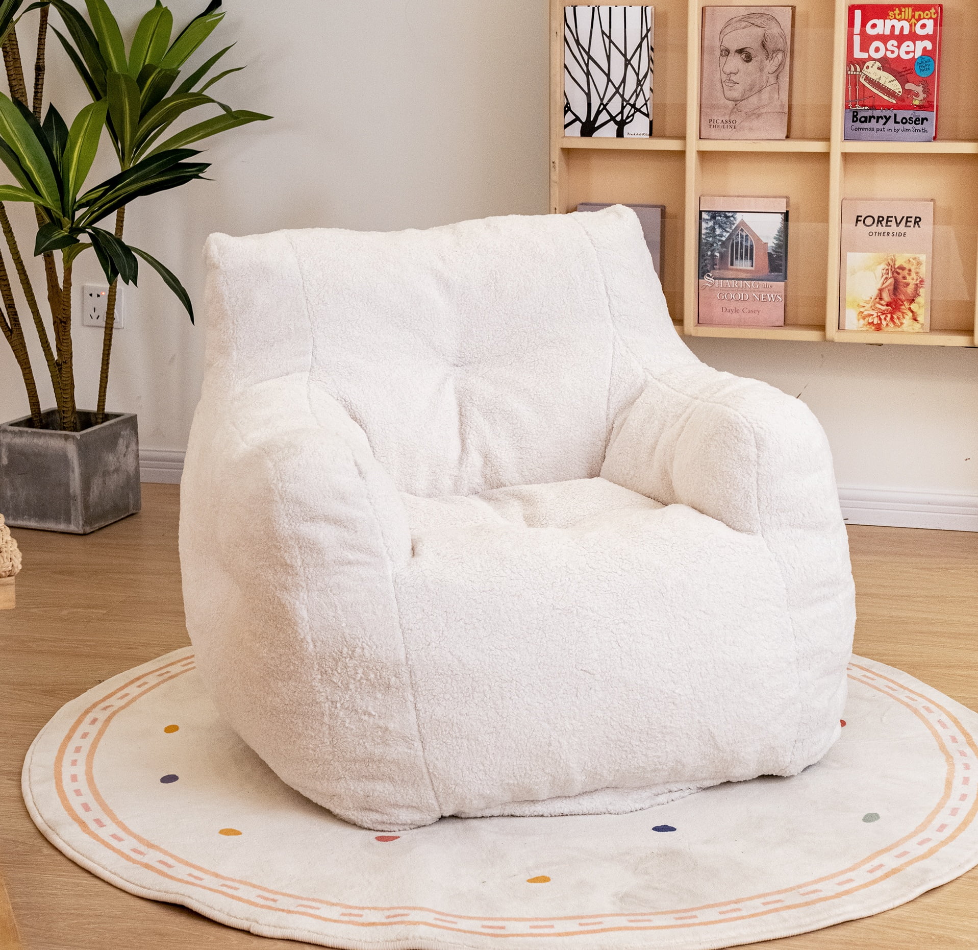 Amazon.com: Lukery Bean Bag Chair for Adults (No Filler), Minimalism Bean  Bag Cover, Stuffed Animal Storage Bean Bag Chairs for Kids, 3D Comfy Bean  Bags Cotton Beanbag Lazy Sofa (Totem,M/31.5x35.4'') : Home