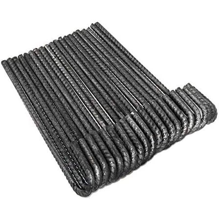 Sabtach 18 inch Steel J Hook Rebar Ground Stakes (20 Pack)$$Garden & Patio