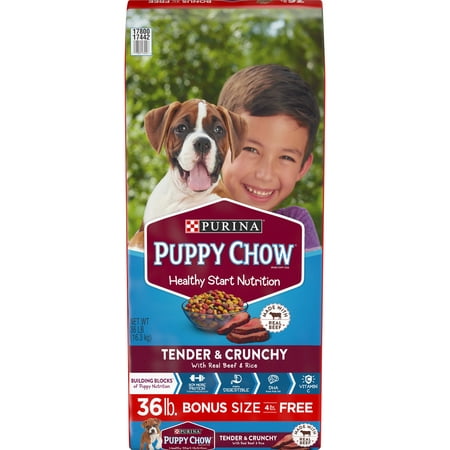 Purina Puppy Chow Tender & Crunchy Dry Puppy Food - 36 lb. (Best Large Breed Puppy Food For Labs)