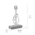 thumbnail image 6 of American Art Decor Grand Ole Opry Wire Guitar Tabletop Sculpture with Wooden Base - 7" H x 12.75" L, 6 of 6