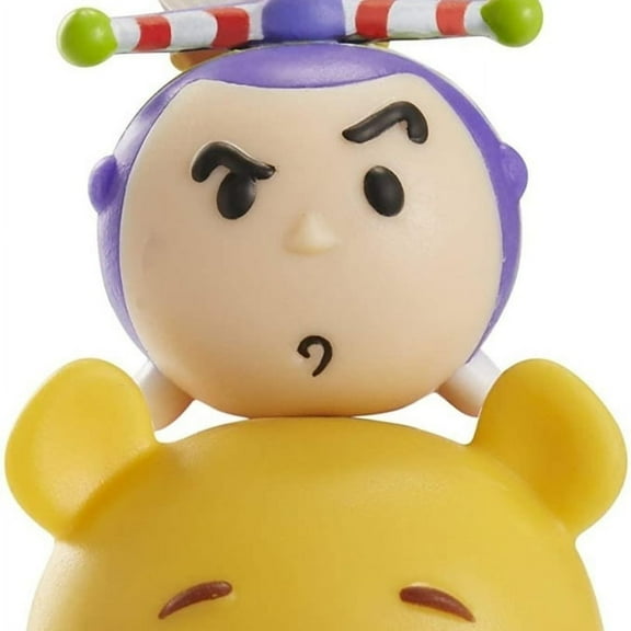 Disney Tsum Tsum Pooh, Buzz Lightyear & Grumpy Mini Figures, 3 Pack