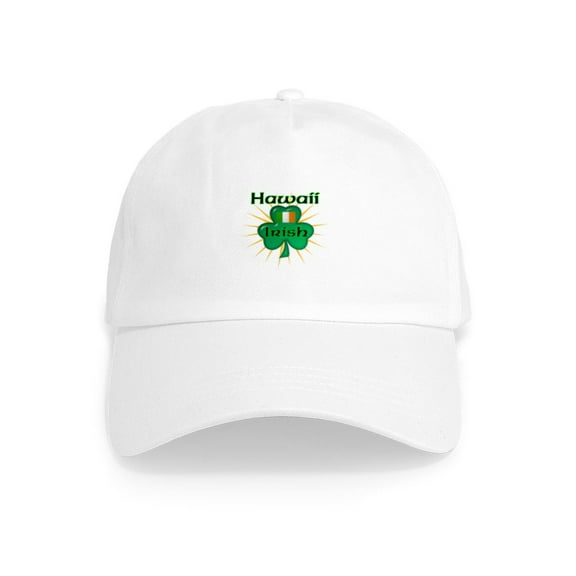 CafePress - Hawaii Irish Cap - Adjustable 100% Brushed Unisex Casual Cotton Baseball Cap, Beige, 1