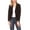 Black, variant on Women's Chic Long Sleeve Fitted Open Blazer Jacket for Casual Office Elegance