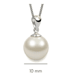thumbnail image 3 of Dije Xtellar De Mujer, Perlas De Cristal, Plata.925 Aretes De Regalo, 3 of 4