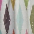 thumbnail image 4 of Designart 'Diamond Retro Pattern III' Mid-Century Modern Curtain Panel, 4 of 5