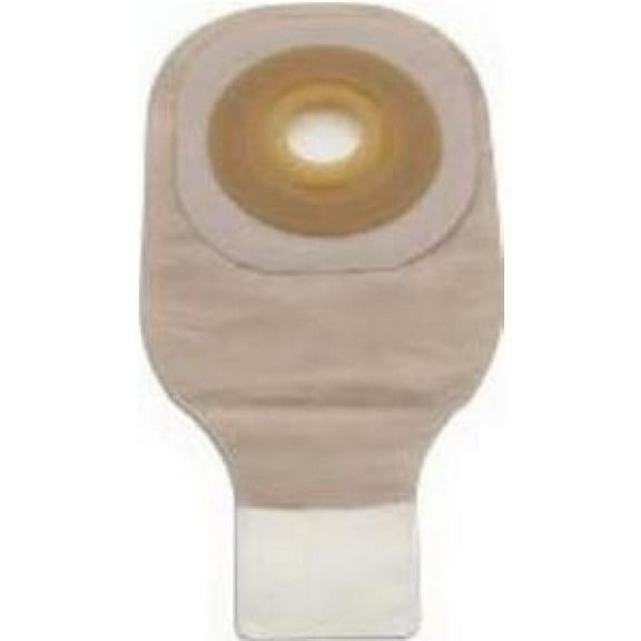 Premier Flextend Colostomy Pouch, One-Piece System, 12 Inch Length, 5/8 Inch Stoma, Drainable, 5 Count