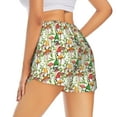 thumbnail image 3 of Disketp Mushrooms Gnomes Print Women's Shorts Workout Shorts for Athletic Gym Running Shorts with Phone Pockets XX-Large, 3 of 8