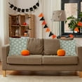 thumbnail image 5 of Eoozwa Autumn Pumpkin Pillowcovers Orange White Pumpkin Throw Pillow Covers Thanksgiving Cushion Case for Sofa Home Decor Bedroom Living Room Outdoor 18 x 18 Inches Set of 2 Fall Pillow Covers, 5 of 6