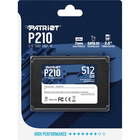 Size:512gb Patriot Memory P210 512GB SATA3 内蔵型SSD 6Gb/s 2.5インチ 7mm P210S512G25