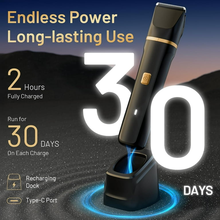 Obacre 2-in-1 Electric Trimmer, IPX7 Waterproof Body and Nose Hair photo 2