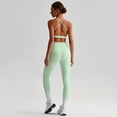 thumbnail image 4 of PISONIC Womens Workout Sets Criss Cross Open Sports Bras and High Waist Leggings Sets Pilates 2 Piece Outfits for Women, 4 of 7