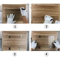 thumbnail image 4 of Kit de montaje en pared de vidrio sin marco TUNC Soporte de pared para espejo plata, 4 of 5