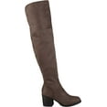 thumbnail image 2 of Women's Journee Collection Sana Over The Knee Boot Taupe Faux Suede 6 M, 2 of 6
