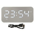 thumbnail image 2 of Speaker, Stereo Sound, Noise Cancelling, Temperature Display, Voice Broadcast, FM Radio, Mirror Alarm Clock with AUX Mode, Memory Card Mode, 2 of 7
