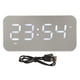 thumbnail image 1 of Altavoz Bluetooth inalámbrico, sonido estéreo, cancelación de ruido, visualización de temperatura, transmisión de voz, radio FM, espejo, despertador, color blanco, 1 of 14