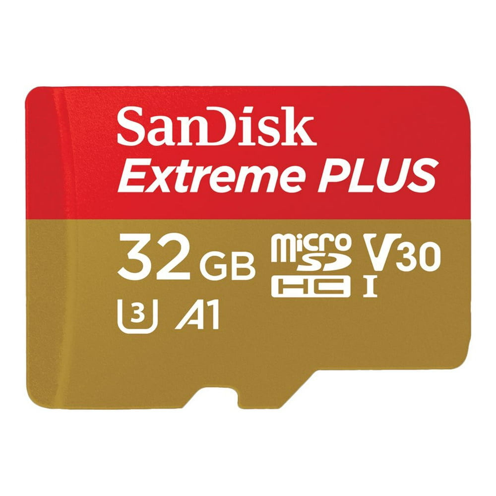 SanDisk Extreme PLUS - Flash memory card (microSDHC to SD adapter ...