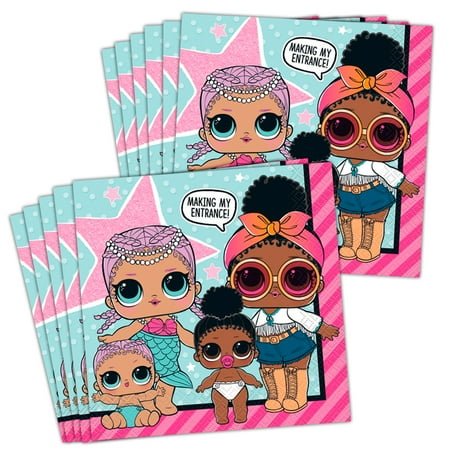  LOL  Surprise  Party  Supplies  Lunch Napkins 48 Walmart  com